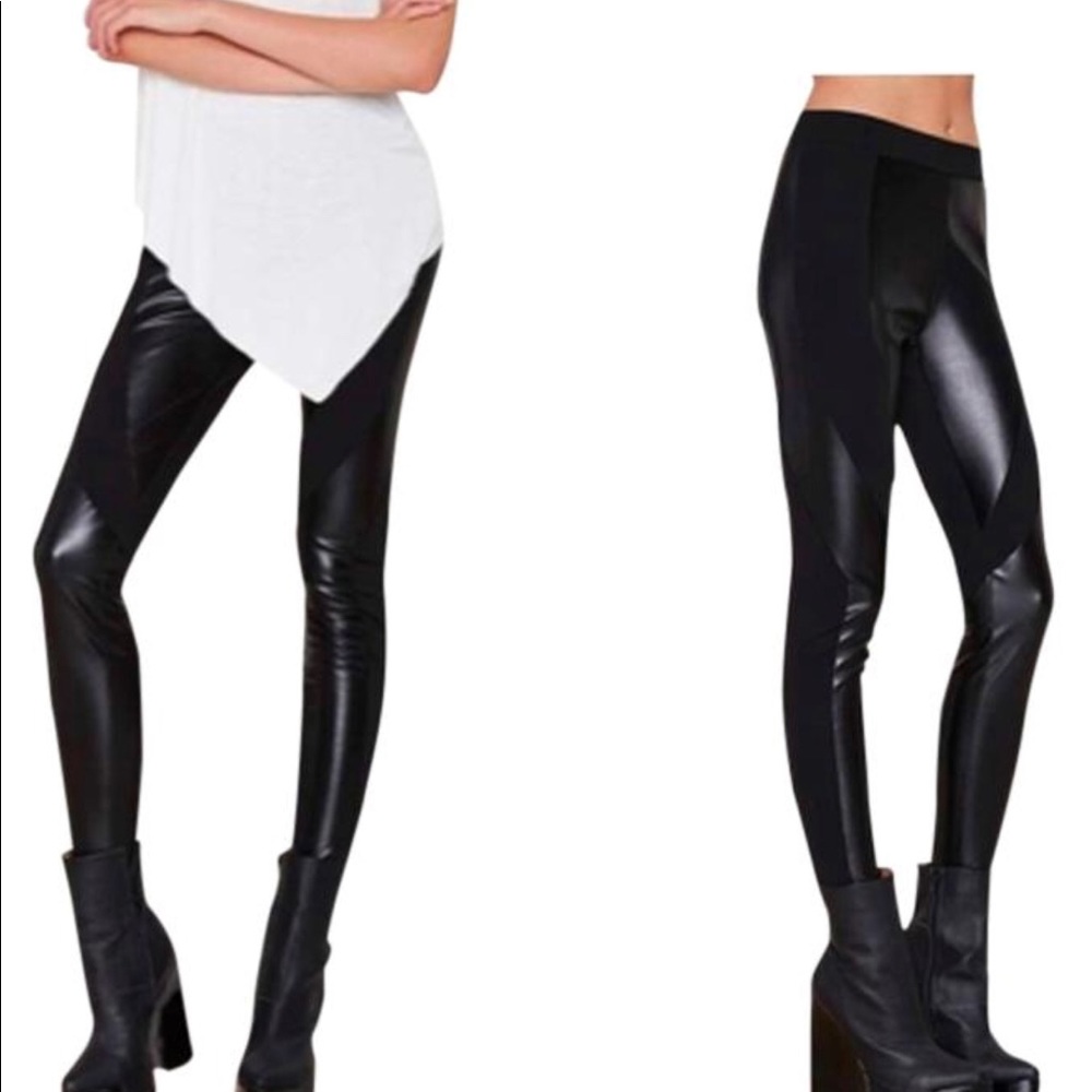 Nasty Gal Vegan leather leggings. NWOT